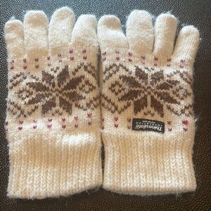Knitted Fair-isles gloves size medium